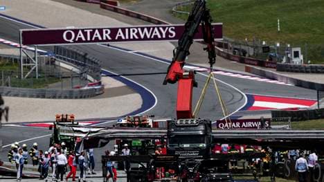 Ein Abschlepp-Lastwagen sorgte am Red-Bull-Ring für Chaos