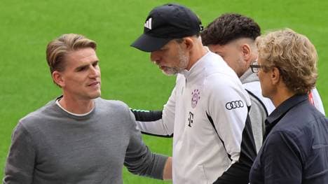 Christoph Freund (l.) mit Thomas Tuchel