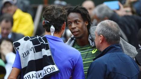 Gael Monfils (r.) gewann den zweiten Satz