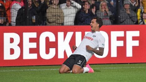 Oliver Batista Meier trifft für den SC Verl dreifach gegen RW Essen