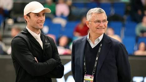Bundestrainer Becker (r.) mit Europameister Vogel