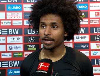 Nach dem Führungstreffer für Borussia Dortmund gegen den VfB Stuttgart jubelt Karim Adeyemi provozierend vor den Stuttgarter Fans. Im anschließenden Interview erklärt er die Aktion als eine Art Retourkutsche.