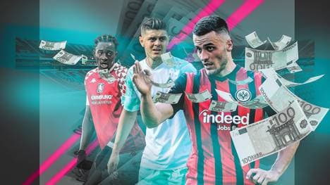 Filip Kostic (r.) steht bei Eintracht Frankfurt noch bis 2023 unter Vertrag