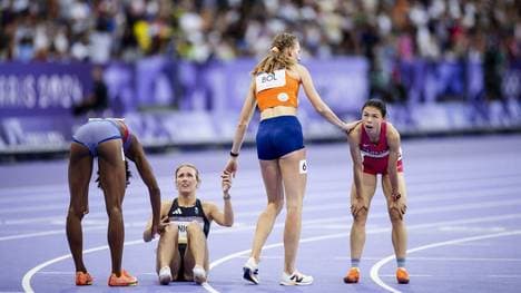 Femke Bol im Halbfinale über 400 Meter Hürden