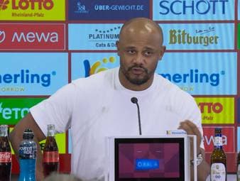Jamal Musiala scheint sich gegen Mainz den Verletzungsfrust von der Seele zu schießen. Sein Trainer, Vincent Kompany, freut sich mit dem Bayern-Juwel. Doch trotzdem ist immer noch Vorsicht geboten.