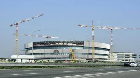Noch eine Baustelle: Die Arena Santa Giulia
