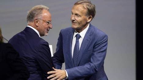 Auch Karl-Heinz Rummenigge (links) und Hans-Joachim Watzke gehören dem neuen DFB-Gremium an