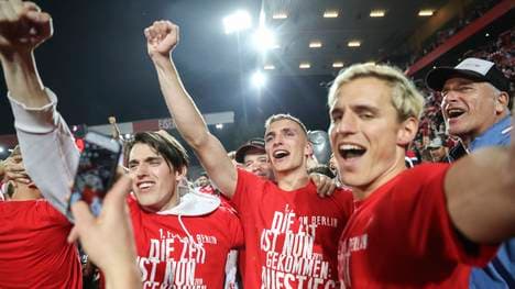 Bundesliga: Hertha BSC gratuliert Union Berlin zum Aufstieg, Union Berlin steigt erstmals in seiner Klubgeschichte in die Bundesliga auf