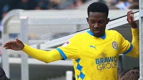 Richmond Tachie brachte Eintracht Braunschweig früh in Führung