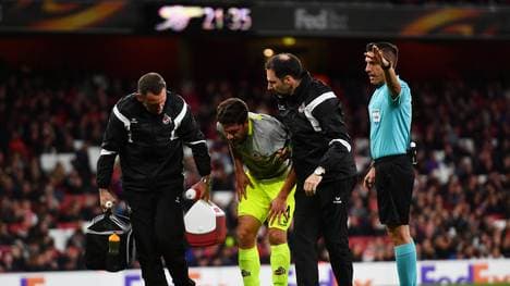 Jonas Hector vom 1. FC Köln verletzte sich in London 