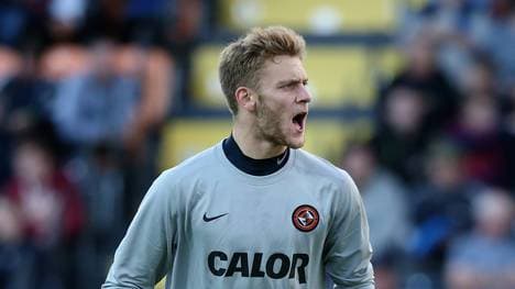 Luis Zwick hütet das Tor von Dundee United