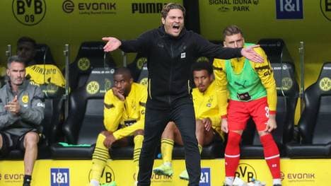 Borussia Dortmunds Trainer Edin Terzic gewann das Revierderby gegen den FC Schalke 04