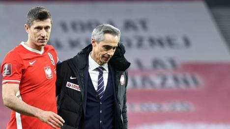 Paulo Sousa (r.) will als Cheftrainer der polnischen Nationalmannschaft zurücktreten
