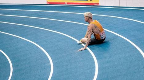 Robert Farken stürzte beim Finale der Hallen-EM