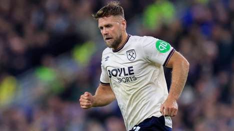 Niclas Füllkrug kam mit West Ham United nicht über ein 1:1 gegen den FC Everton hinaus