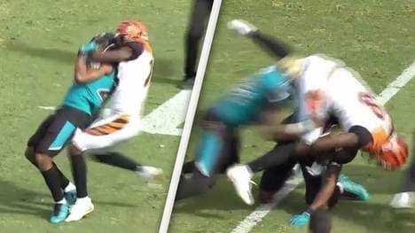 Jalen Ramsey (l., im Würgegriff) und A. J. Green lösten eine Schlägerei aus