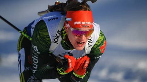 Benedikt Doll wurde über 10 km in Hochfilzen Dritter