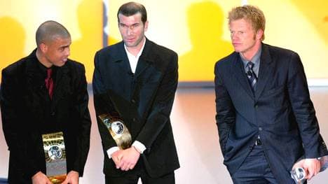 Ronaldo (l.) gewann im Jahr 2002 den Ballon d'Or