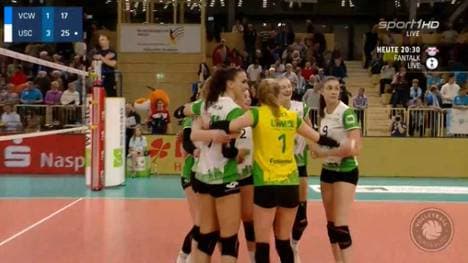 Volleyball-Bundesliga: USC Münster - VC Wiesbaden