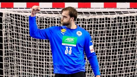 Andreas Wolff kam im ersten Spiel gegen Schweden nicht zum Einsatz