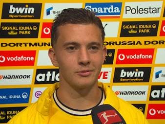 Dortmunds Neuzugang Konstantinos Karetsas schwärmt nach seiner Bundesliga-Premiere von der Atmosphäre im Stadion.