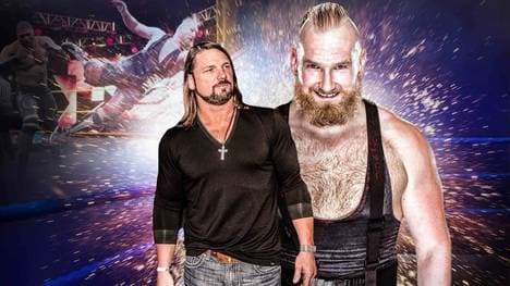 AJ Styles (l.) traut Alexander Wolfe eine große Karriere zu