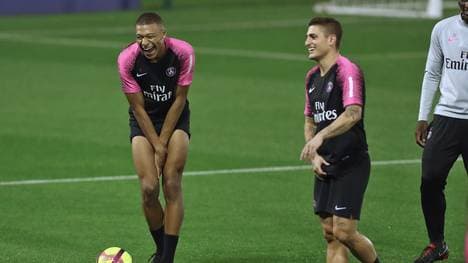 Marco Verratti (r.) befindet sich auf dem Weg der Besserung