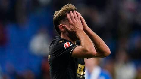 Dani Gomez vom FC Valencia ist bedient