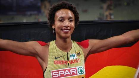 Malaika Mihambo will zum Abschluss der Leichtathletik-EM in Rom Gold gewinnen
