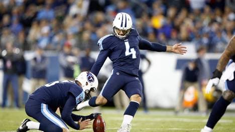 Kicker Ryan Succop wurde im Spiel gegen die Colts für die Tennessee Titans zum Matchwinner