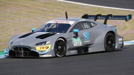Paul di Resta fuhr die ersten Kilometer mit dem Aston Martin Vantage DTM