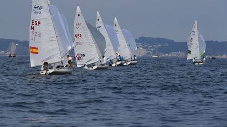 Auf der olympischen Segelstrecke gibt es einen Hai-Alarm
