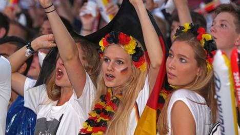 Deutsche Fans beim Public Viewing