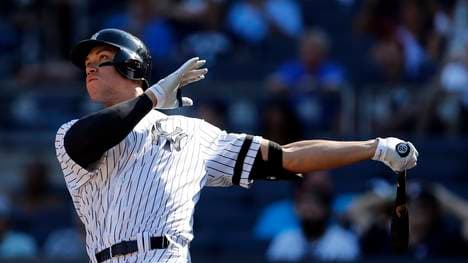 Aaron Judge schlug gegen die Kansas City Royals seinen 50. Homerun der Saison