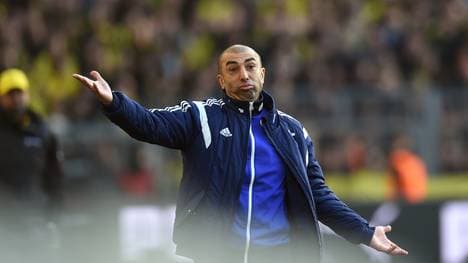 Roberto Di Matteo Schalke 04 Borussia Dortmund Derby ratlos