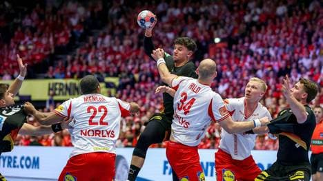 Kaum ein Durchkommen für Marko Grgic gegen Dänemark