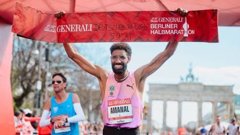 Amanal Petros lief beim Berliner Halbmarathon deutschen Rekord
