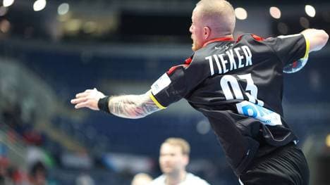 Patrick Zieker (im Bild) und Lukas Zerbe konnten gegen Norwegen von außen wenig ausrichten