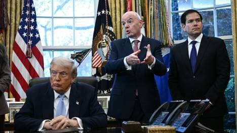 Donald Trump, Gianni Infantino und Marco Rubio (v.l.)