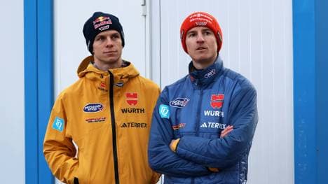 Andreas Wellinger (l.) und Karl Geiger