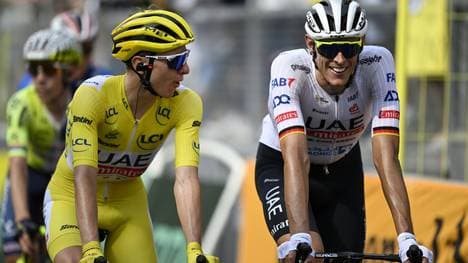 Stets bei Tadej Pogacar (l.): Nils Politt (r.)