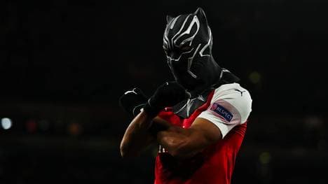 Pierre-Emerick Aubameyang war mit seinem Doppelpack Arsenals Matchwinner im Achtelfinal-Rückspiel der Europa League gegen Stade Rennes