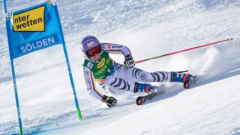 Viktoria Rebensburg lag nach dem ersten Durchgang noch auf Rang drei