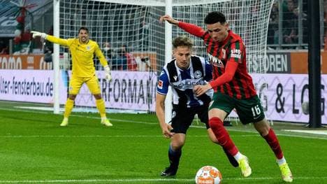 Augsburg musste sich gegen Bielefeld mit einem Remis begnügen