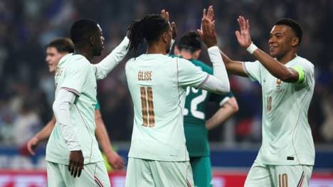 Ein Trio zum Fürchten: Mbappé (r.), Olise und Dembélé