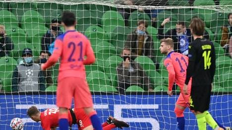 Timo Werner (2.v.r.) traf in Krasnodar per Elfmeter