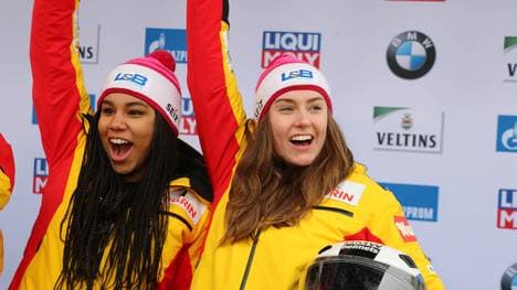 Laura Nolte (r.) war in La Plagne nicht zu schlagen