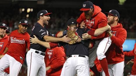 Die Washington Nationals wollen auch in den World Series gegen Houston jubeln