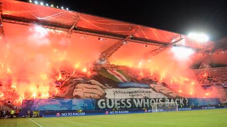 Fans von Legia Warschau benahmen sich gegen Dortmund daneben