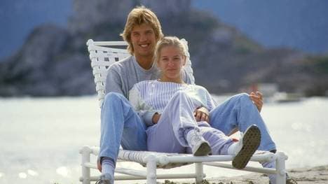 Dietmar Mögenburg mit seiner damaligen Freundin Astrid von Moltke